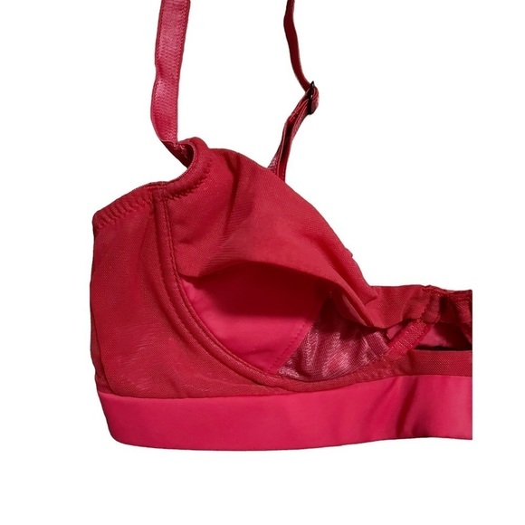 LASCIVIOUS Lingerie Red Cutout Bra and Panty Set 34B - Picture 2 of 6